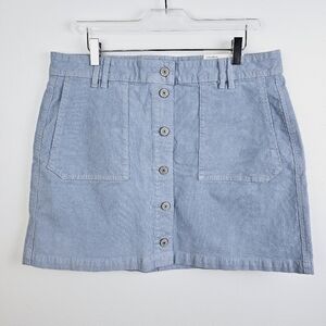 American Eagle Blue Corduroy Skirt NWT